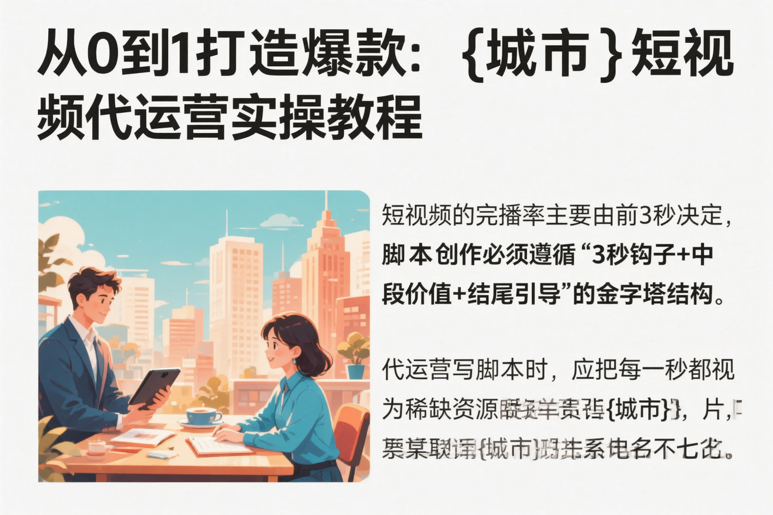 从0到1打造爆款:伊春短视频代运营实操教程