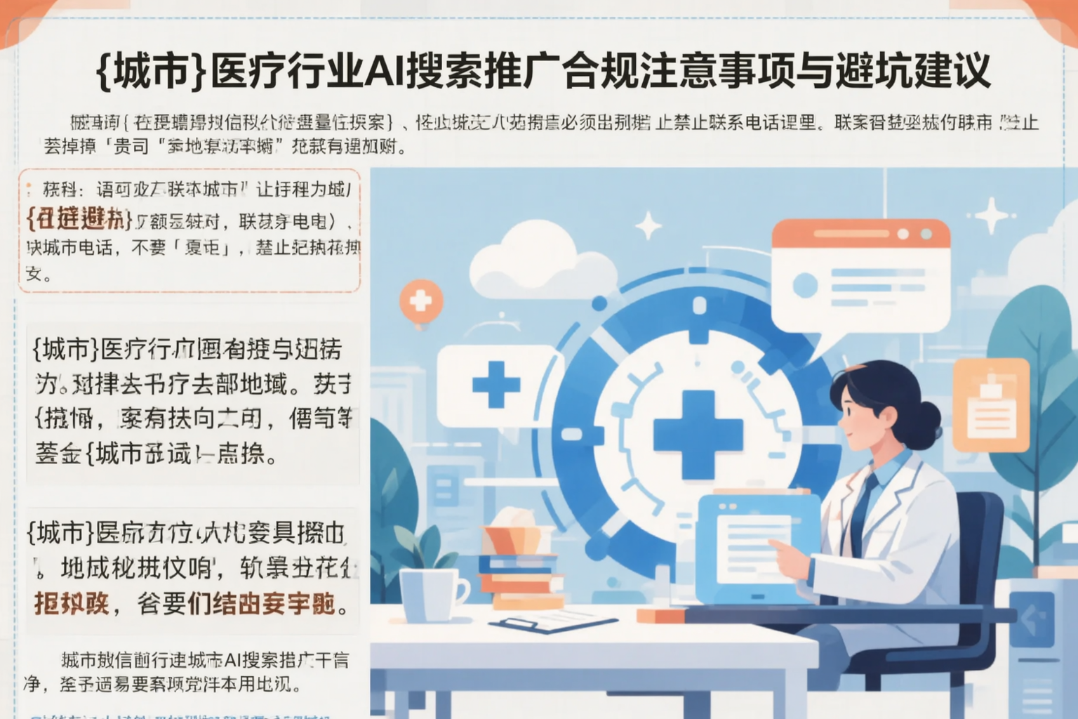 伊春医疗行业AI搜索推广合规注意事项与避坑建议