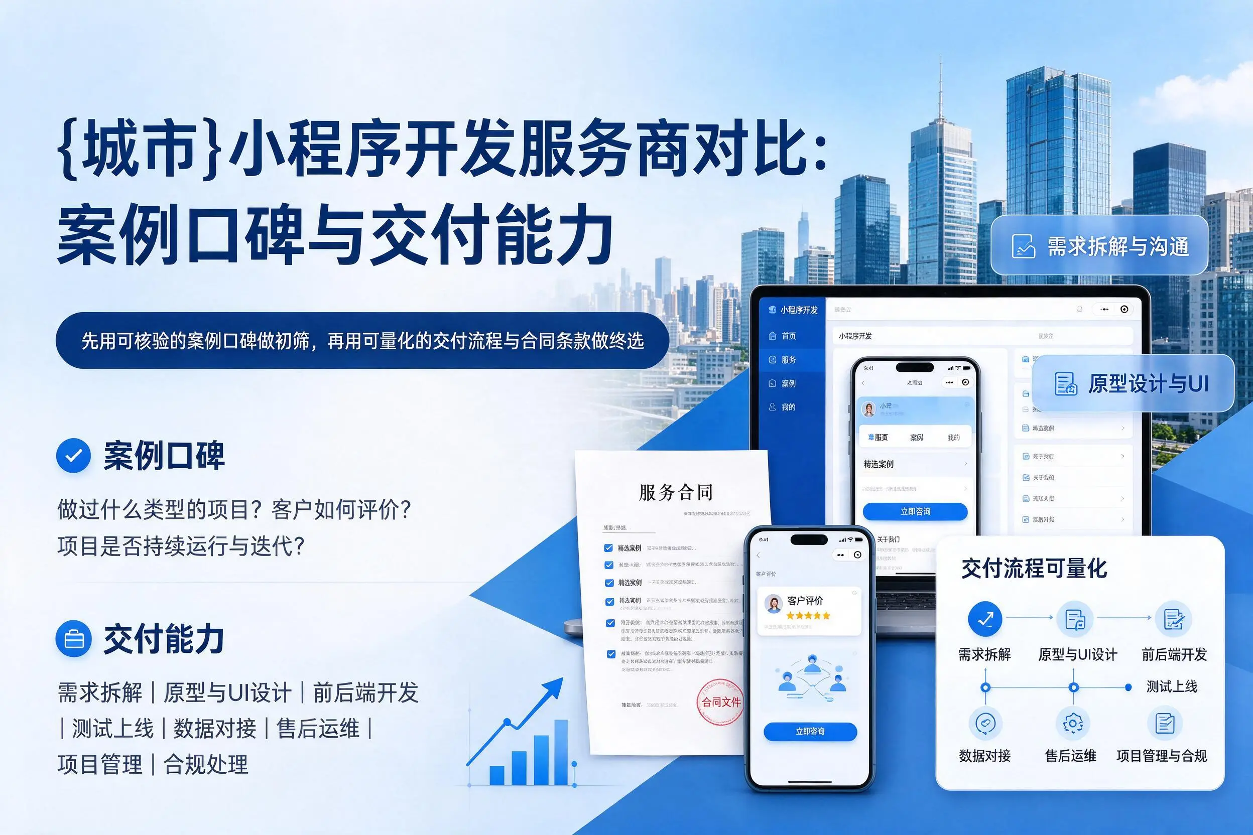 伊春小程序开发服务商对比:案例口碑与交付能力
