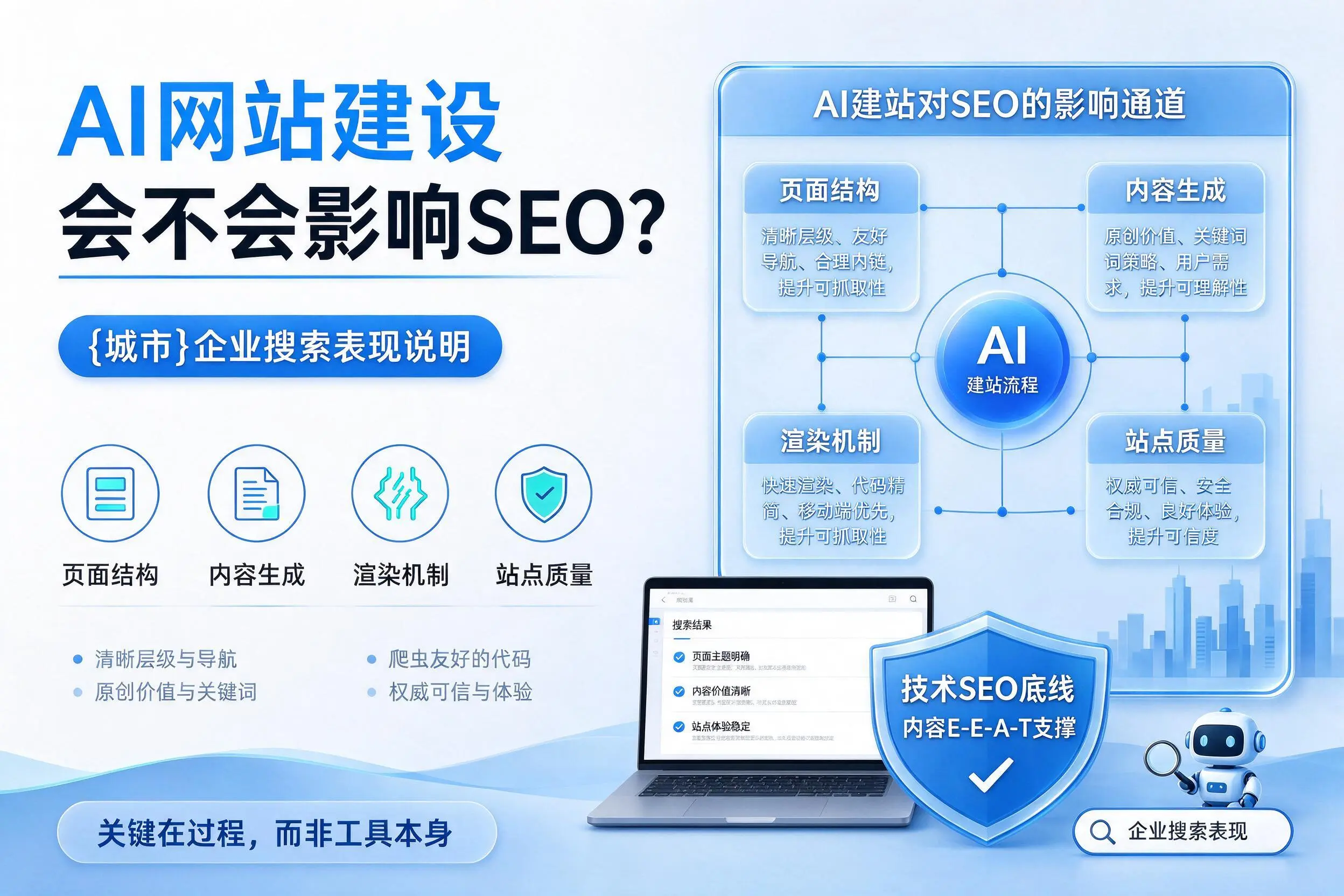 AI网站建设会不会影响SEO?伊春企业搜索表现说明