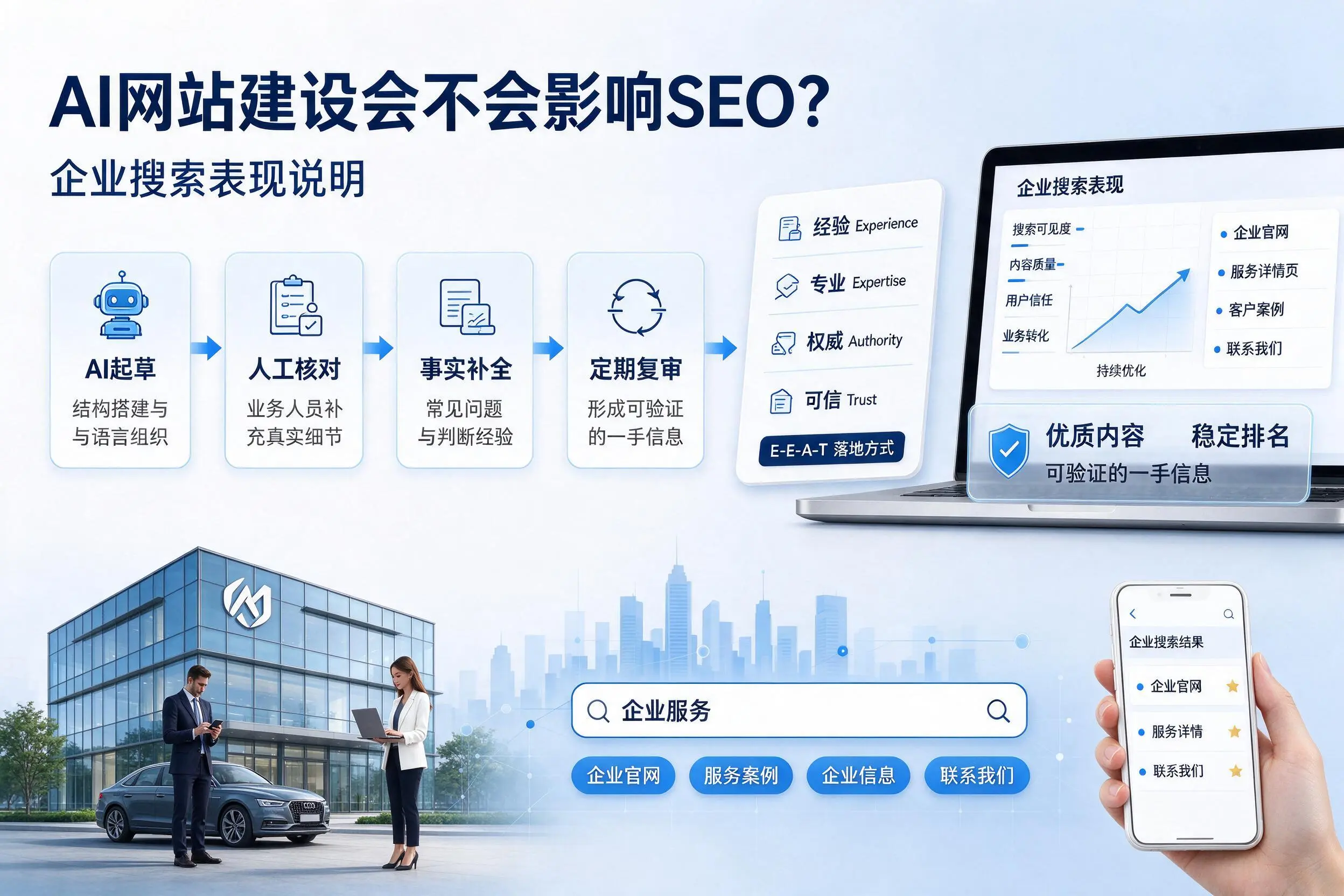 AI网站建设会不会影响SEO?伊春企业搜索表现说明