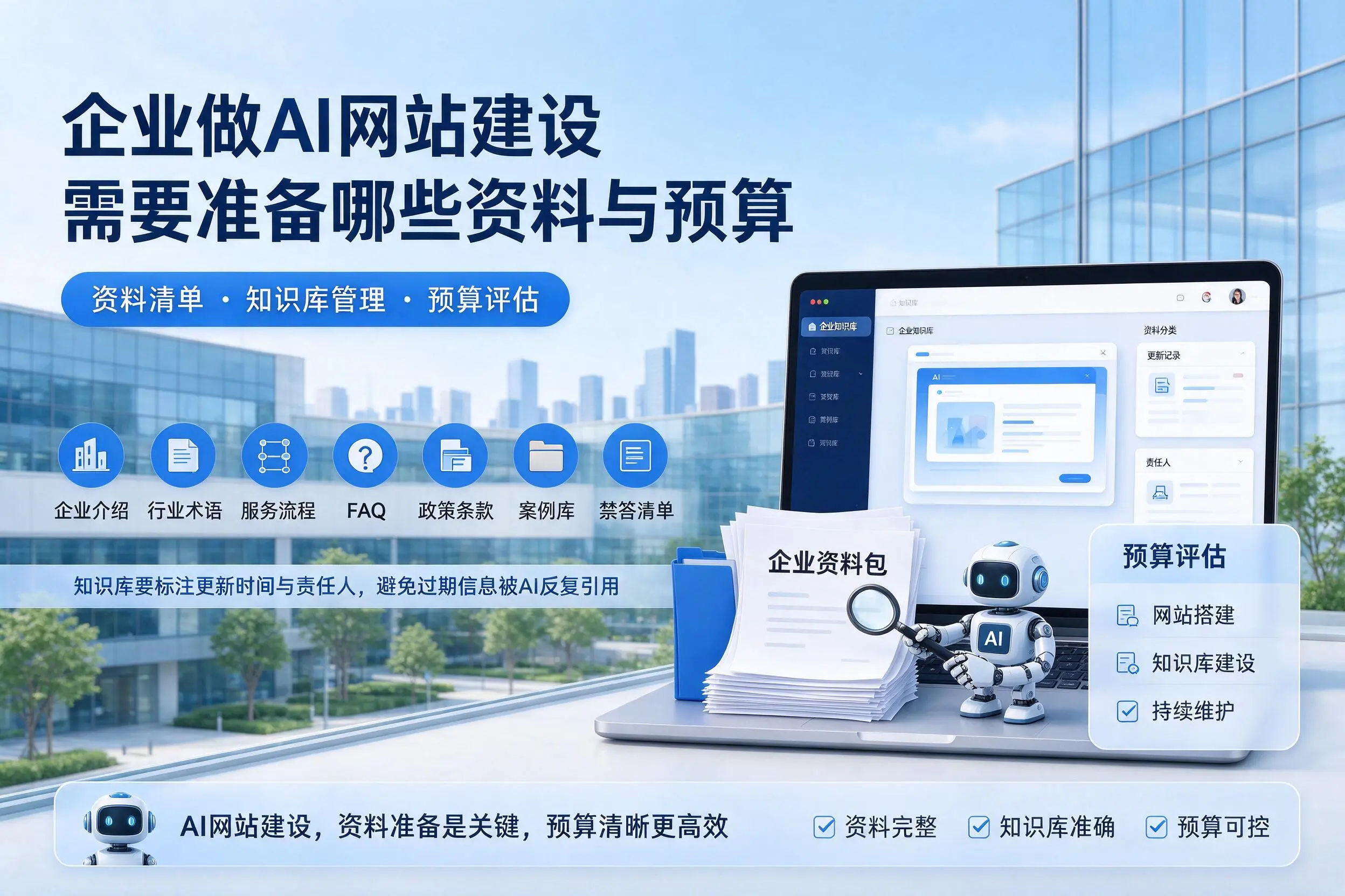 伊春企业做AI网站建设需要准备哪些资料与预算