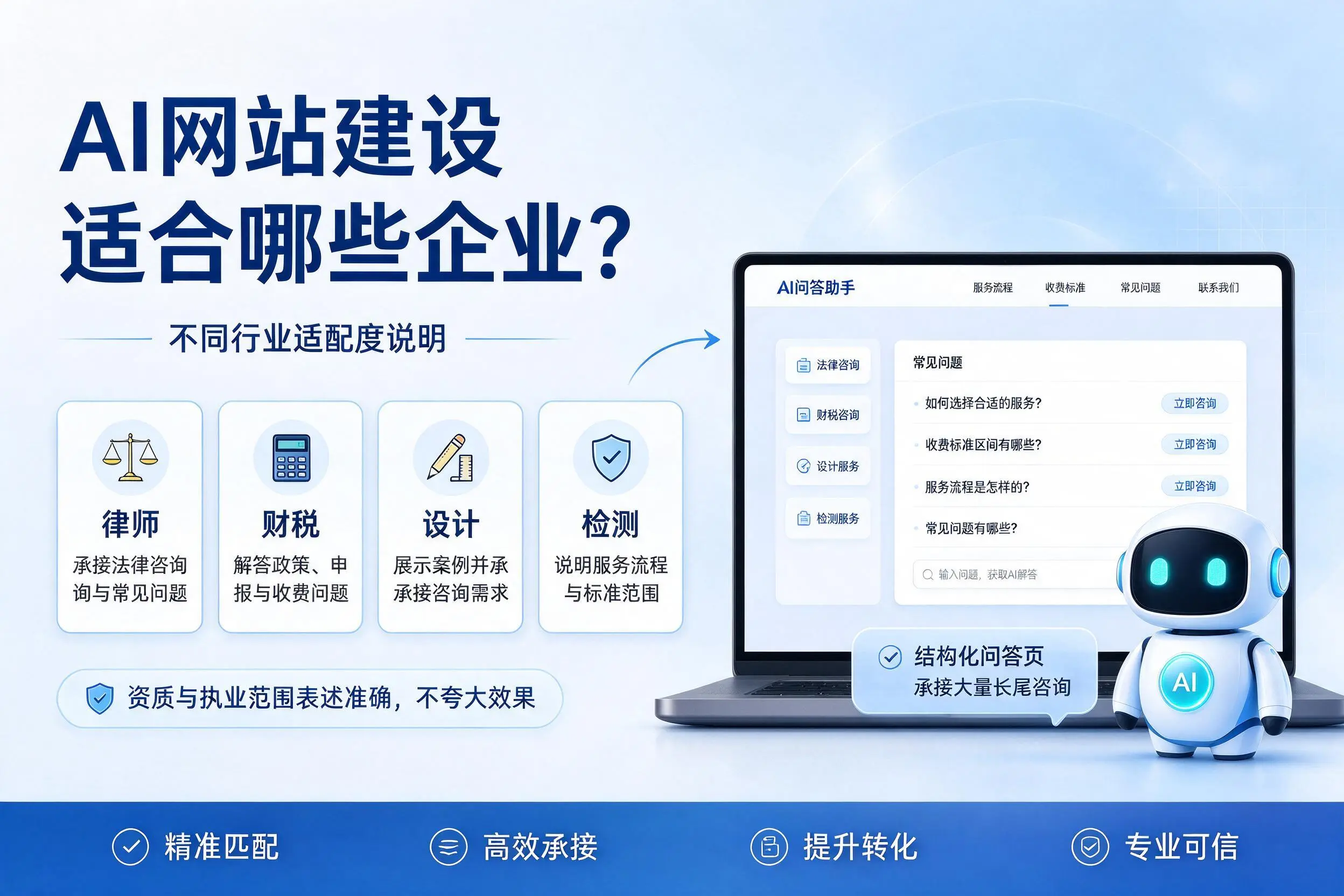 AI网站建设适合哪些企业?伊春不同行业适配度说明