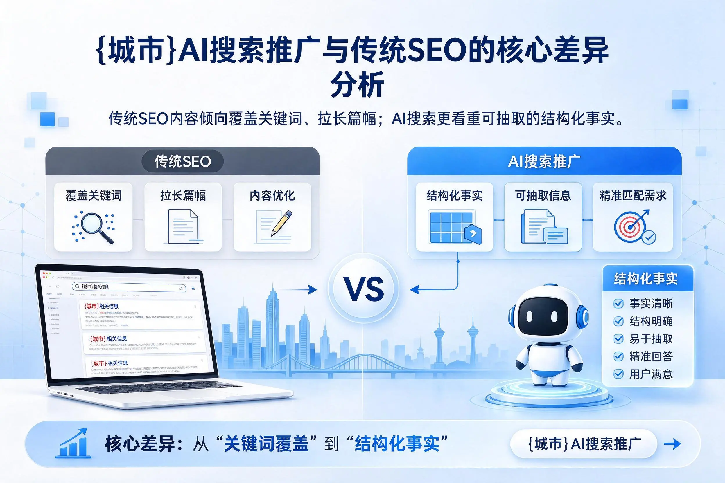 伊春AI搜索推广与传统SEO的核心差异分析